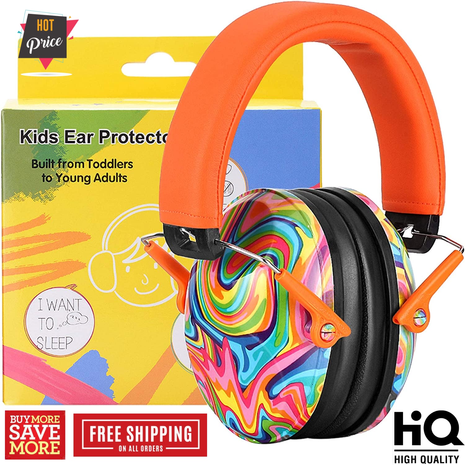 Ear Protection Noise Cancelling Headphones Ear Muffs for Kids, Autism, Toddlers